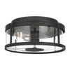 Generation Lighting - GLO1132C-TXB - Flush Mount - Luning - Textured Black