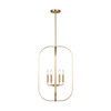 Generation Lighting - GLC1316SB - Six Light Chandelier - Loretto - Satin Brass