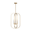 Generation Lighting - GLC1316SB - Six Light Chandelier - Loretto - Satin Brass