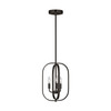 Generation Lighting - GLC1293MBK - Three Light Chandelier - Loretto - Midnight Black