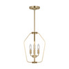 Generation Lighting - GLC1283SB - Three Light Chandelier - Kennan - Satin Brass