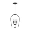 Generation Lighting - GLC1283MBK - Three Light Chandelier - Kennan - Midnight Black