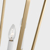 Generation Lighting - GLC1274SB - Four Light Chandelier - Kennan - Satin Brass