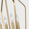 Generation Lighting - GLC1264SB - Four Light Chandelier - Kennan - Satin Brass
