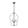 Generation Lighting - GLC1264MBK - Four Light Chandelier - Kennan - Midnight Black