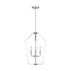 Generation Lighting - GLC1264BS - Four Light Chandelier - Kennan - Brushed Nickel