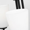 Generation Lighting - GLC1123MBK - Three Light Chandelier - Miles - Midnight Black
