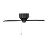 Generation Lighting - 5LDH52MBK - 52"Ceiling Fan - Linden 52 Hugger - Midnight Black