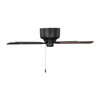 Generation Lighting - 5LDH52MBK - 52"Ceiling Fan - Linden 52 Hugger - Midnight Black