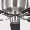 Generation Lighting - 5LDH52BS - 52"Ceiling Fan - Linden 52 Hugger - Brushed Steel