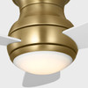 Generation Lighting - 3OBSHR32SBD - 32"Ceiling Fan - Orbis 32 Hugger LED - Satin Brass