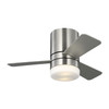 Generation Lighting - 3ERHR32BSD - 32"Ceiling Fan - Era 32 Hugger LED - Brushed Nickel