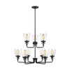 Generation Lighting - 3214509-112 - Nine Light Chandelier - Belton - Midnight Black