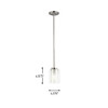 Generation Lighting - 6137301-962 - One Light Mini-Pendant - Elmwood Park - Brushed Nickel