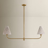 Mitzi - H1175902B-PBR - Two Light Linear Pendant - Ryle - Patina Brass