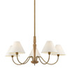 Mitzi - H1163805-PBR - Five Light Chandelier - Bennie - Patina Brass