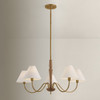 Mitzi - H1163805-PBR - Five Light Chandelier - Bennie - Patina Brass
