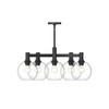 Alora - CH506129MBCL - Five Light Chandelier - Castilla - Clear Glass/Matte Black