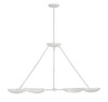 George Kovacs - P1316-792 - Six Light Chandelier - Undertas - Piastra White