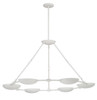George Kovacs - P1316-792 - Six Light Chandelier - Undertas - Piastra White