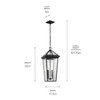 Kichler - 59130BKT - Two Light Outdoor Pendant - Regence - Textured Black