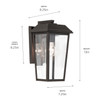Kichler - 59118OZ - One Light Outdoor Wall Mount - Mathus - Olde Bronze