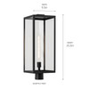 Kichler - 59115BKT - One Light Outdoor Post Mount - Branner - Textured Black