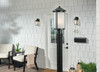 Kichler - 59101BK - One Light Outdoor Post Lantern - Lombard - Black