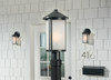 Kichler - 59101BK - One Light Outdoor Post Lantern - Lombard - Black