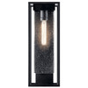 Kichler - 59063BSL - One Light Outdoor Wall Mount - Mercer - Black with Silver Highlights