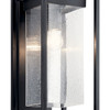 Kichler - 59062BSL - One Light Outdoor Wall Mount - Mercer - Black with Silver Highlights