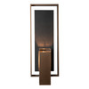 Hubbardton Forge - 302604-SKT-75-SL-ZM0546 - One Light Outdoor Wall Sconce - Shadow Box - Coastal Bronze