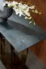 Arteriors - FLI09 - Console - Dagmar - Matte Black/Antique Gold