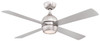 Fanimation - FP7652BN - 52"Ceiling Fan - Kwad 52 - Brushed Nickel