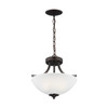 Generation Lighting. - 7716502EN3-710 - Two Light Semi-Flush Convertible Pendant - Geary - Bronze
