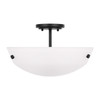 Generation Lighting. - 7715202-112 - Two Light Semi-Flush Convertible Pendant - Kerrville - Midnight Black