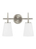 Generation Lighting. - 4440402-962 - Two Light Wall / Bath - Driscoll - Brushed Nickel