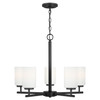 Generation Lighting. - 31161-112 - Five Light Chandelier - Oslo - Midnight Black