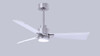 Matthews Fan Company - AKLK-BN-MWH-42 - 42"Ceiling Fan - Alessandra - LK - Brushed Nickel