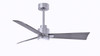 Matthews Fan Company - AKLK-BN-BW-42 - 42"Ceiling Fan - Alessandra - LK - Brushed Nickel