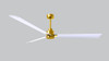 Matthews Fan Company - AK-BRBR-MWH-72 - 72"Ceiling Fan - Alessandra - Brushed Brass
