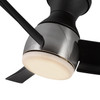Kuzco Lighting - HF91954-BN/MB - 54"Hugger Fan - Thalia - Brushed Nickel/Matte Black