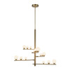 Kuzco Lighting - CH55530-BG/OP - LED Chandelier - Juniper - Brushed Gold/Opal Glass