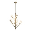Kuzco Lighting - CH55530-BG/OP - LED Chandelier - Juniper - Brushed Gold/Opal Glass