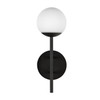 Kuzco Lighting - EW78513-BK/OP - LED Exterior Wall Mount - Claremont - Black/Opal Glass