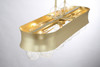 Minka-Lavery - 5196-697 - Six Light Island Pendant - Verdi Square - Soft Gold