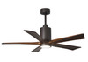 Matthews Fan Company - PA5-TB-WA-52 - 52"Ceiling Fan - Patricia - Textured Bronze
