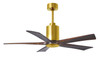 Matthews Fan Company - PA5-BRBR-WA-52 - 52"Ceiling Fan - Patricia - Brushed Brass