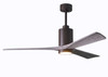 Matthews Fan Company - PA3-TB-BW-60 - 60"Ceiling Fan - Patricia - Textured Bronze