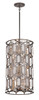 Minka-Lavery - 3586-795 - Nine Light Foyer Pendant - Hexly - Bronze & Sultry Silver